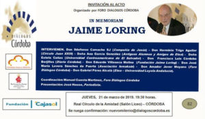 Homenaje Jaime Loring Foro Diálogos Córdoba